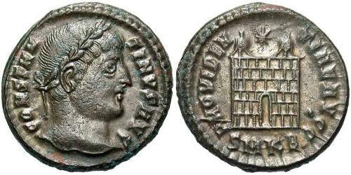 1 Follis /  AE3 Empire romain (27BC-395) Bronze Constantin I (272 - 337)