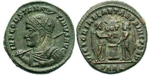 1 Follis /  AE3 Empire romain (27BC-395) Bronze Constantin I (272 - 337)