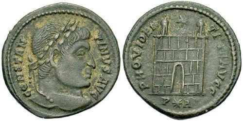 1 Follis /  AE3 Empire romain (27BC-395) Bronze Constantin I (272 - 337)