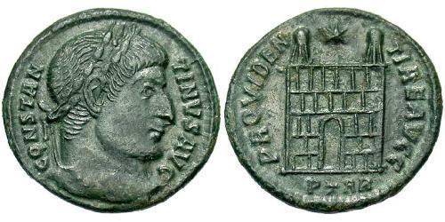 1 Follis /  AE3 Empire romain (27BC-395) Bronze Constantin I (272 - 337)