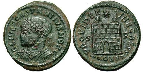 1 Follis /  AE3 Empire romain (27BC-395) Bronze Constance II (317 - 361)