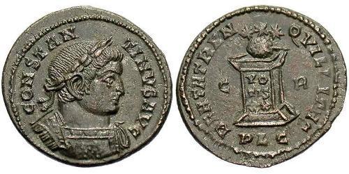 1 Follis /  AE3 Empire romain (27BC-395) Bronze Constantin I (272 - 337)