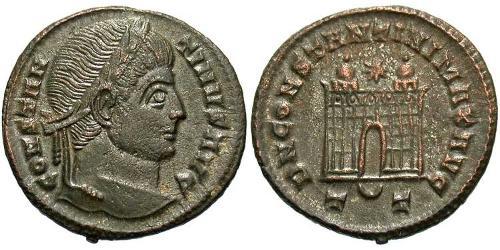 1 Follis /  AE3 Empire romain (27BC-395) Bronze Constantin I (272 - 337)