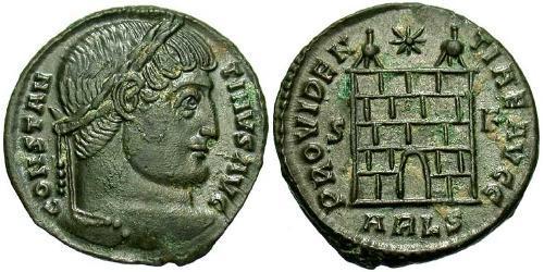 1 Follis /  AE3 Empire romain (27BC-395) Bronze Constantin I (272 - 337)