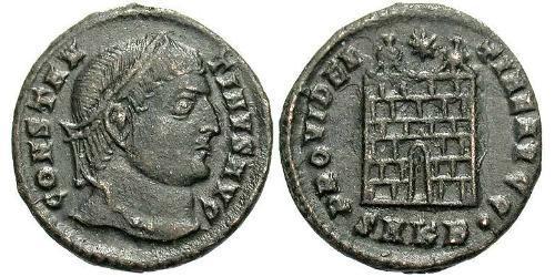 1 Follis /  AE3 Empire romain (27BC-395) Bronze Constantin I (272 - 337)