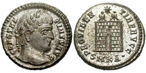 1 Follis /  AE3 Empire romain (27BC-395) Bronze Constantin I (272 - 337)