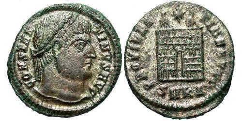 1 Follis /  AE3 Empire romain (27BC-395) Bronze Constantin I (272 - 337)