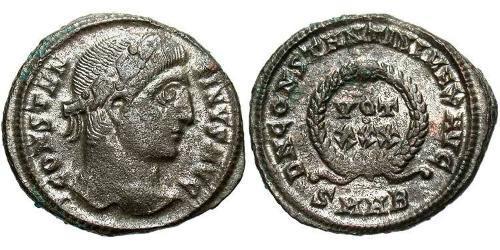 1 Follis /  AE3 Empire romain (27BC-395) Bronze Constantin I (272 - 337)