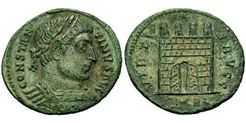 1 Follis /  AE3 Empire romain (27BC-395) Bronze Constantin I (272 - 337)