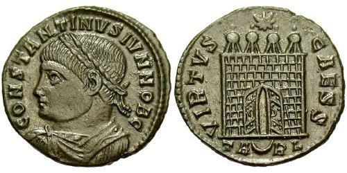 1 Follis /  AE3 Empire romain (27BC-395) Bronze Constance II (317 - 361)