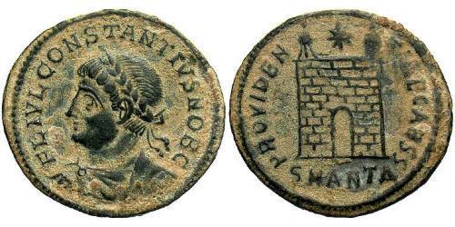 1 Follis /  AE3 Empire romain (27BC-395) Bronze Constance II (317 - 361)