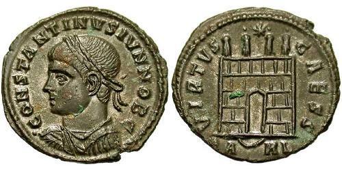1 Follis /  AE3 Empire romain (27BC-395) Bronze Constance II (317 - 361)