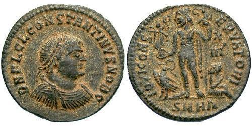 1 Follis /  AE3 Empire romain (27BC-395) Bronze Constance II (317 - 361)