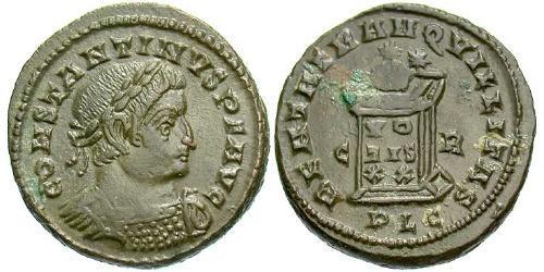 1 Follis /  AE3 Empire romain (27BC-395) Bronze Constantin I (272 - 337)