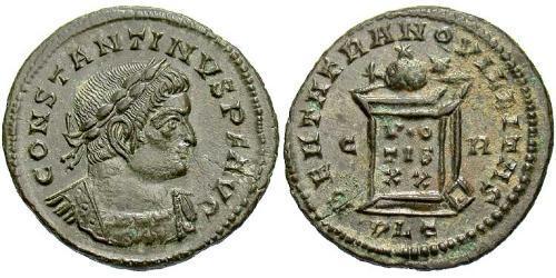 1 Follis /  AE3 Empire romain (27BC-395) Bronze Constantin I (272 - 337)