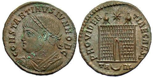 1 Follis /  AE3 Empire romain (27BC-395) Bronze Constantin I (272 - 337)