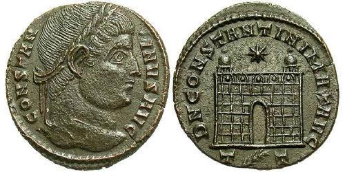 1 Follis /  AE3 Empire romain (27BC-395) Bronze Constantin I (272 - 337)
