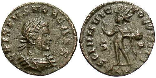 1 Follis /  AE3 Empire romain (27BC-395) Bronze Crispus (305 - 326)