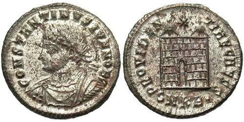 1 Follis /  AE3 Empire romain (27BC-395) Bronze Constance II (317 - 361)