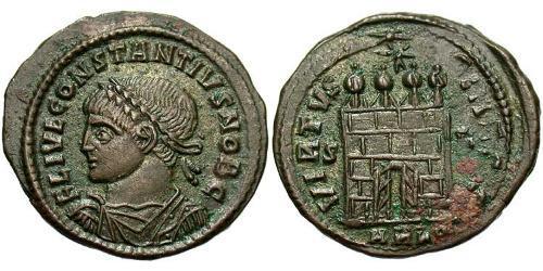 1 Follis /  AE3 Empire romain (27BC-395) Bronze Constance II (317 - 361)