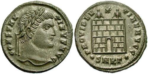 1 Follis /  AE3 Empire romain (27BC-395) Bronze Constantin I (272 - 337)