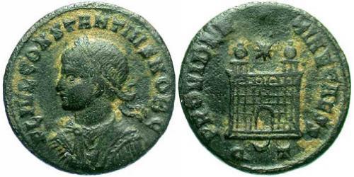 1 Follis /  AE3 Empire romain (27BC-395) Bronze Constance II (317 - 361)
