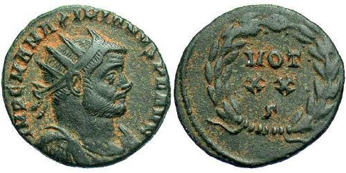 1 Follis /  AE3 Empire romain (27BC-395) Bronze Maximien (250-310)