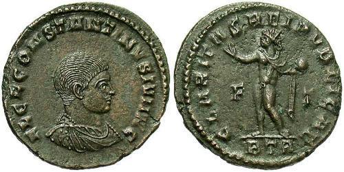 1 Follis /  AE3 Empire romain (27BC-395) Bronze Constance II (317 - 361)