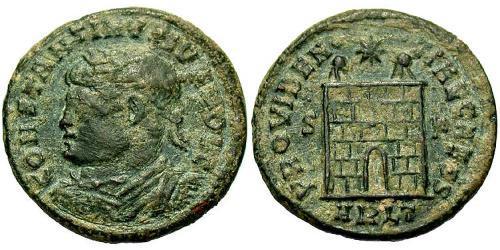1 Follis /  AE3 Empire romain (27BC-395) Bronze Constance II (317 - 361)