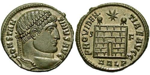 1 Follis /  AE3 Empire romain (27BC-395) Bronze Constantin I (272 - 337)