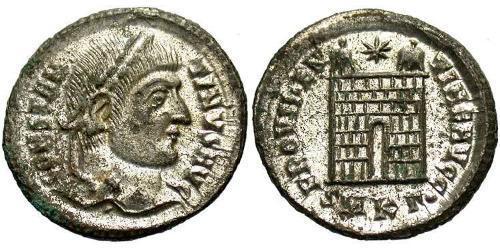 1 Follis /  AE3 Empire romain (27BC-395) Bronze Constantin I (272 - 337)