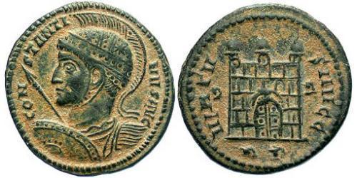 1 Follis /  AE3 Empire romain (27BC-395) Bronze Constantin I (272 - 337)