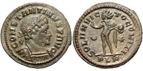 1 Follis /  AE3 Empire romain (27BC-395) Bronze Constantin I (272 - 337)