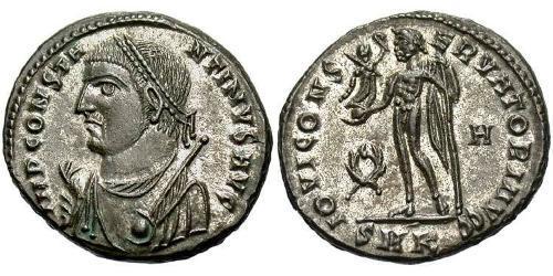 1 Follis /  AE3 Empire romain (27BC-395) Bronze Constantin I (272 - 337)