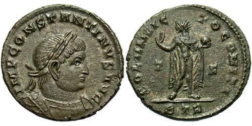 1 Follis /  AE3 Empire romain (27BC-395) Bronze Constantin I (272 - 337)