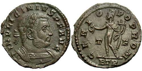 1 Follis /  AE3 Empire romain (27BC-395) Bronze Licinius I (265-324)