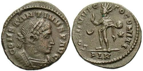 1 Follis /  AE3 Empire romain (27BC-395) Bronze Constantin I (272 - 337)