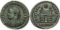1 Follis /  AE3 Empire romain d