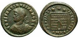 1 Follis /  AE3 Roman Empire (27BC-395) Bronze Constantius II (317 - 361)