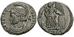 1 Follis /  AE3 Roman Empire (27BC-395) Bronze Constantine I (272 - 337)