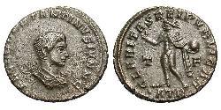 1 Follis /  AE3 Roman Empire (27BC-395) Bronze Constantius II (317 - 361)