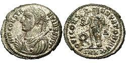 1 Follis /  AE3 Roman Empire (27BC-395) Bronze Constantine I (272 - 337)