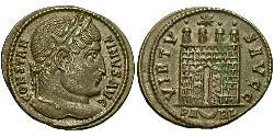1 Follis /  AE3 Roman Empire (27BC-395) Bronze Constantine I (272 - 337)
