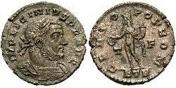 1 Follis /  AE3 Roman Empire (27BC-395) Bronze Licinius I (265-324)