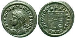 1 Follis /  AE3 Roman Empire (27BC-395) Bronze Constantius II (317 - 361)