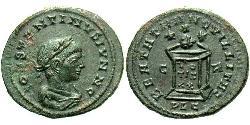 1 Follis /  AE3 Roman Empire (27BC-395) Bronze Constantius II (317 - 361)