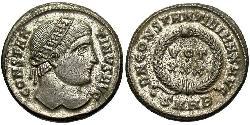 1 Follis /  AE3 Roman Empire (27BC-395) Bronze Constantine I (272 - 337)