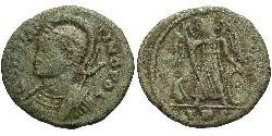 1 Follis /  AE3 Roman Empire (27BC-395) Bronze Constantine I (272 - 337)