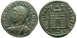 1 Follis /  AE3 Roman Empire (27BC-395) Bronze Constantius II (317 - 361)