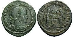 1 Follis /  AE3 Roman Empire (27BC-395) Bronze Constantine I (272 - 337)